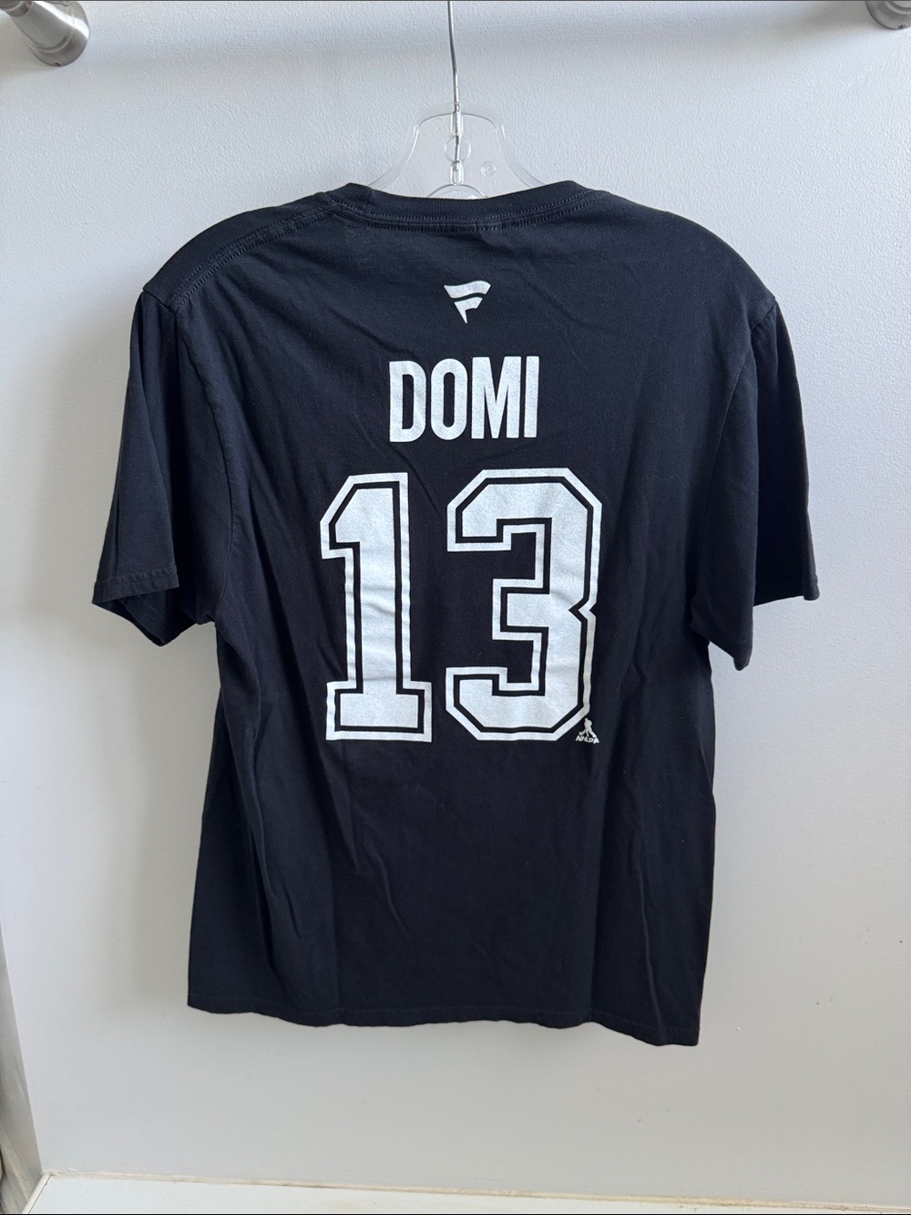 Fanatics Black Tee with White Domi 13 Back Graphic